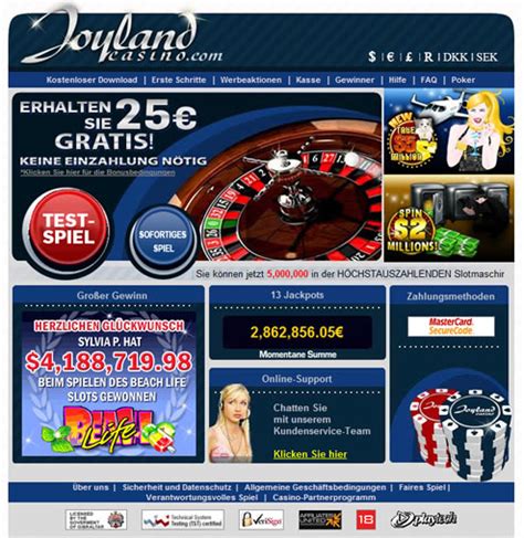 Joyland casino de 25 euros gratis